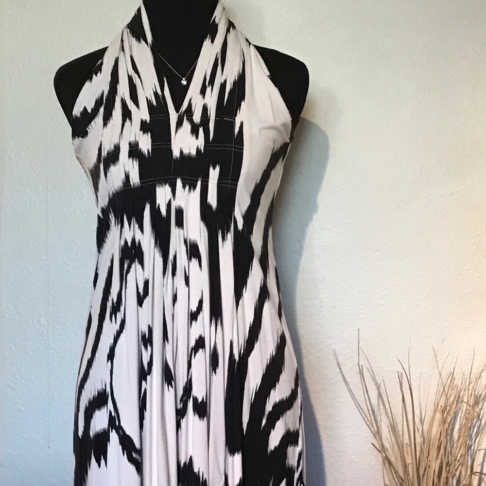 Bel Kazan Mini Halter Dress Medium - Picture 2 of 6